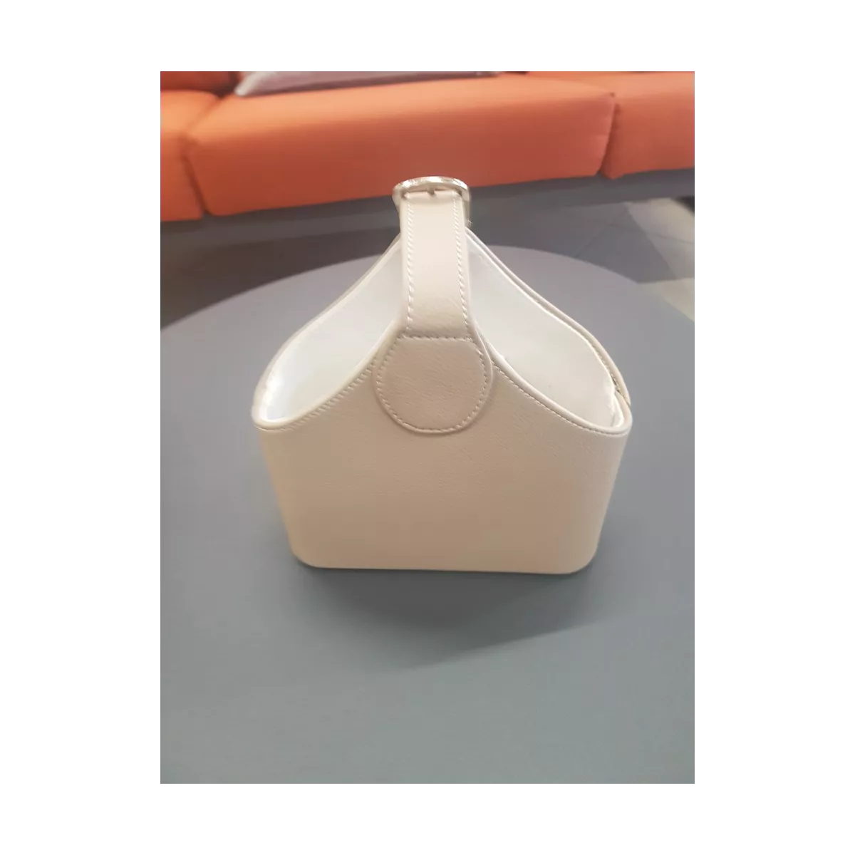 Porte télécommandes panier Nude cuir Grainé