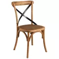 Chaise Bistrot en Bois Orme et Métal