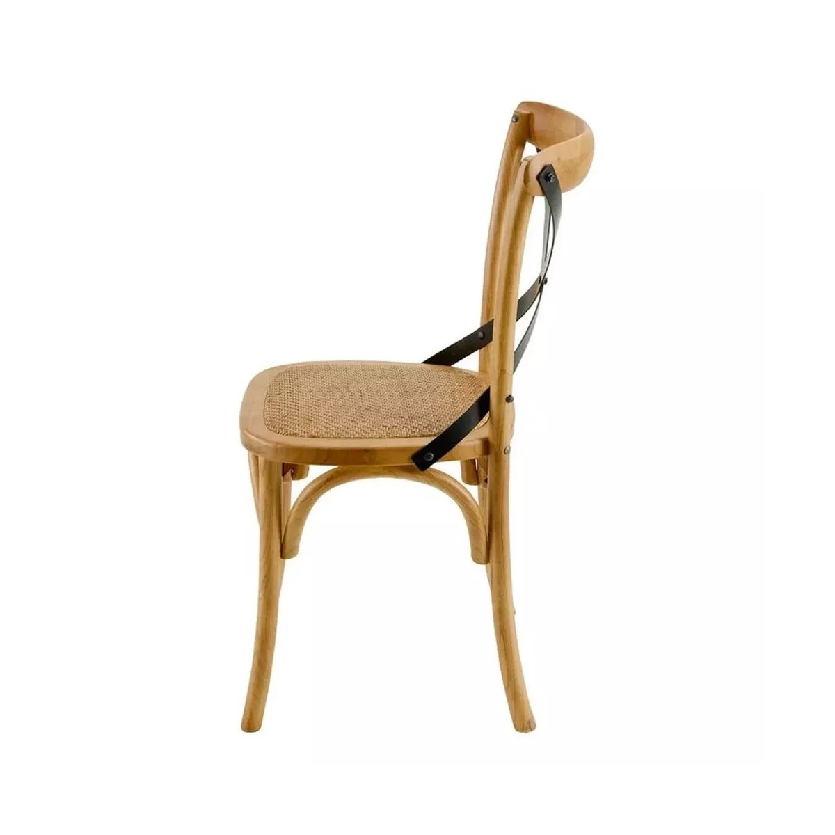 Chaise Bistrot en Bois Orme et Métal