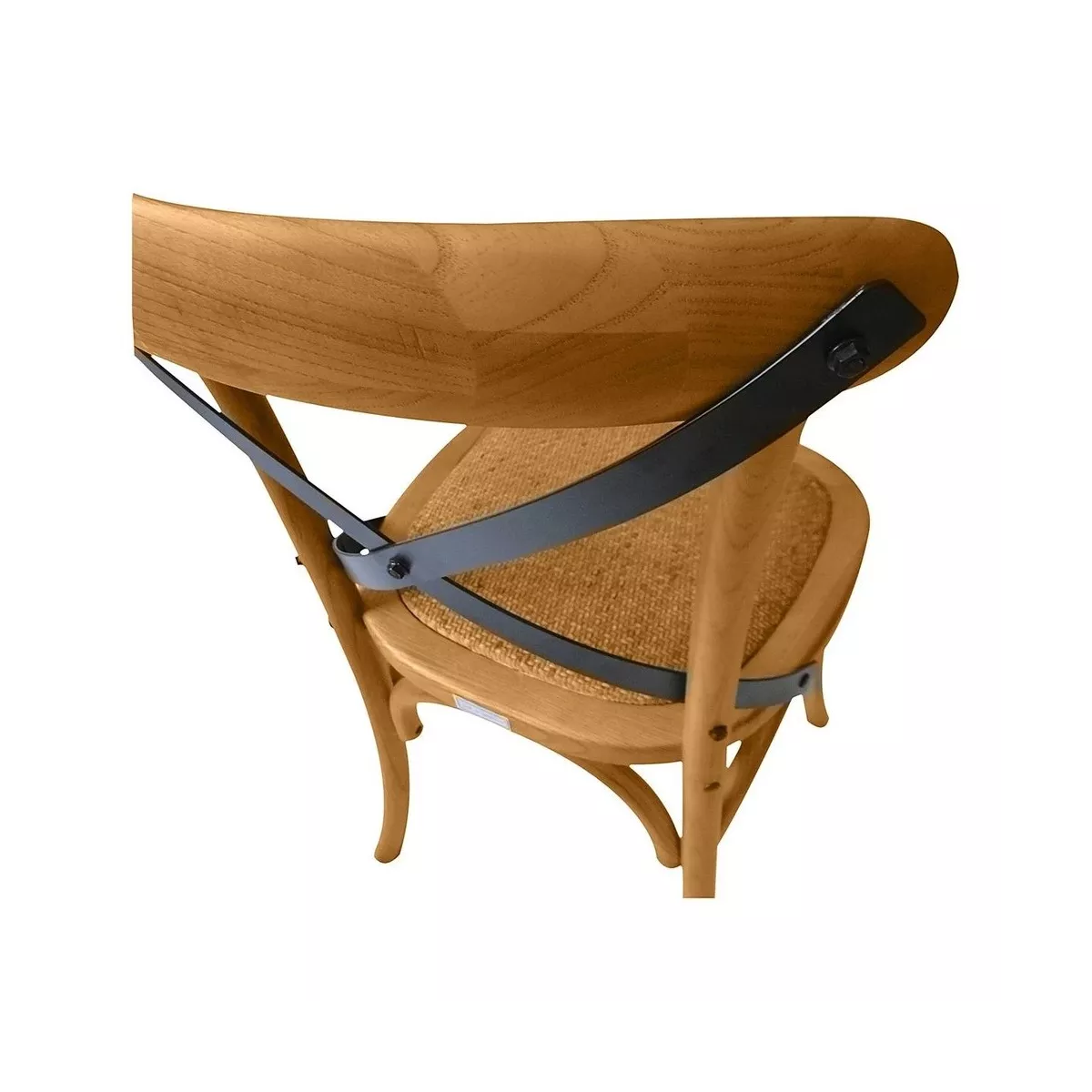 Chaise Bistrot en Bois Orme et Métal