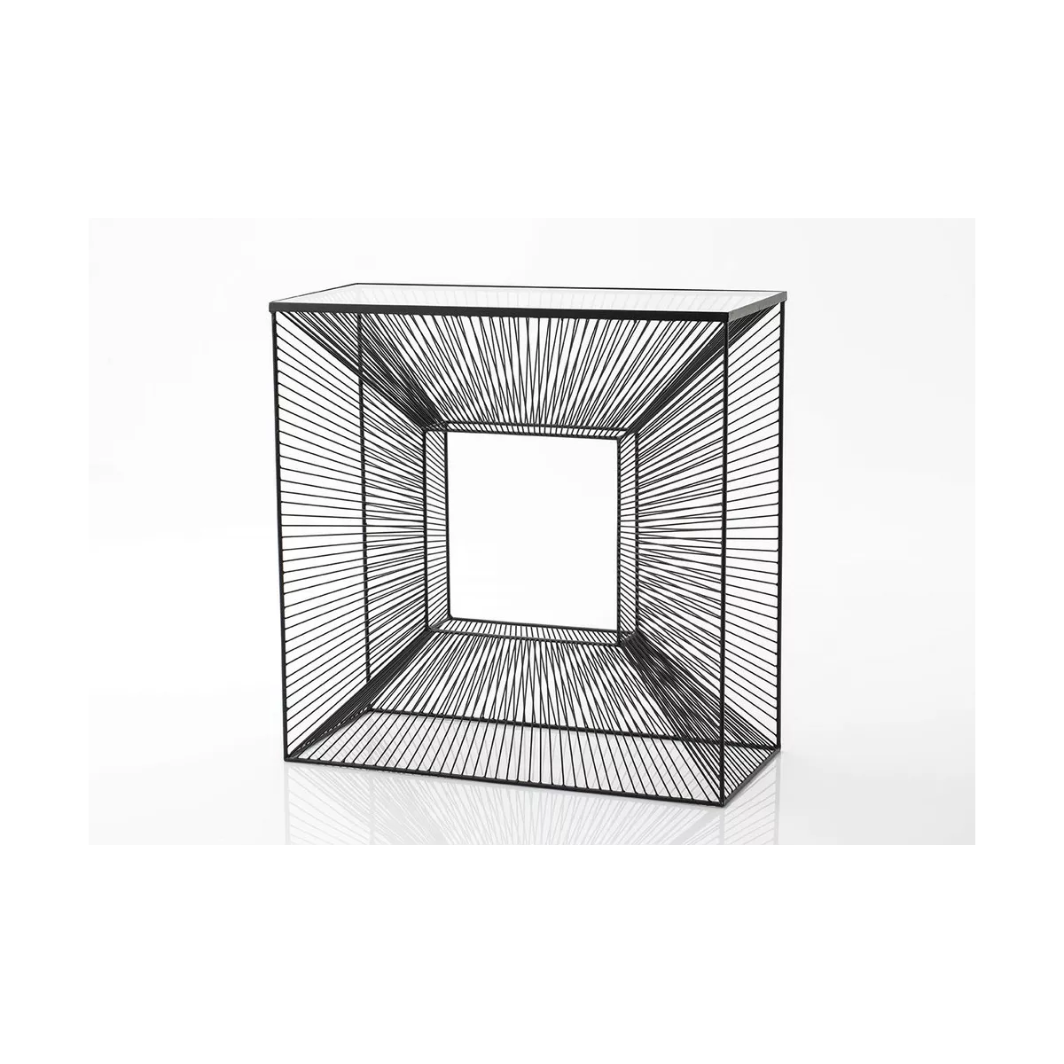 Console Métal Cube 80x35