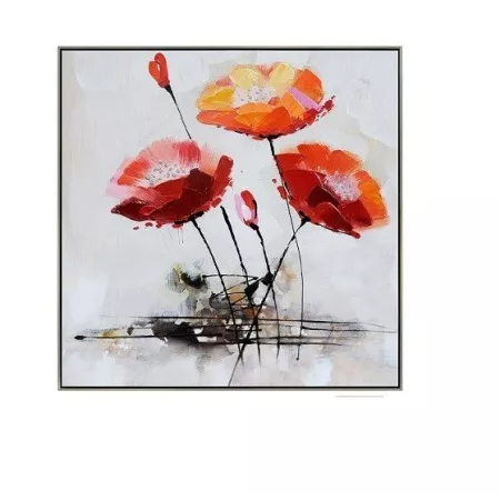 Tableau Coquelicots 40 X 40 cm
