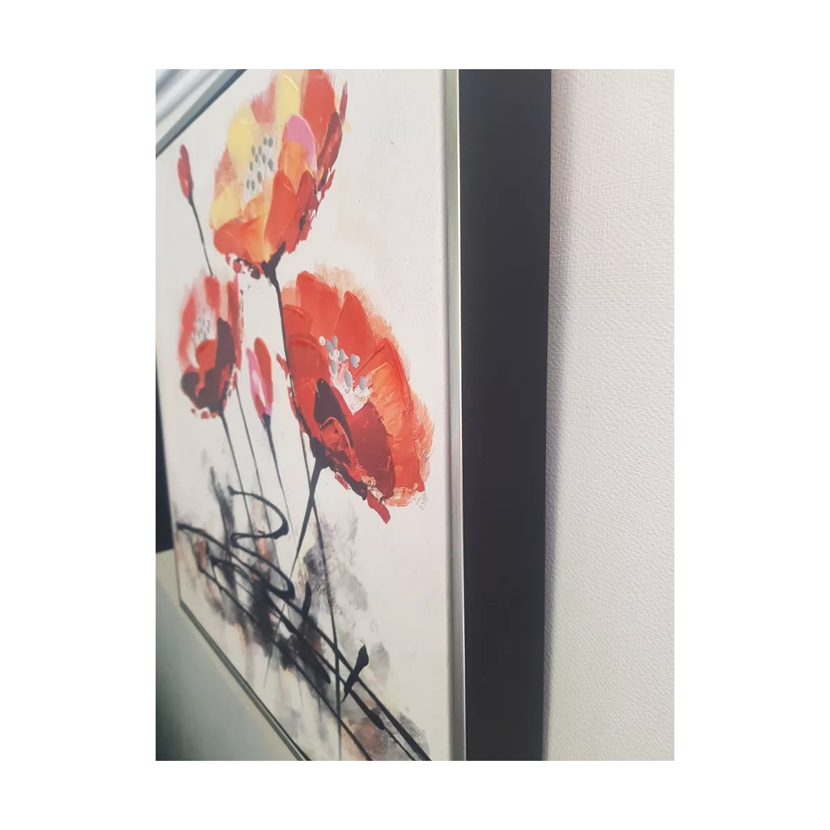 Tableau Coquelicots B 40 X 40 cm