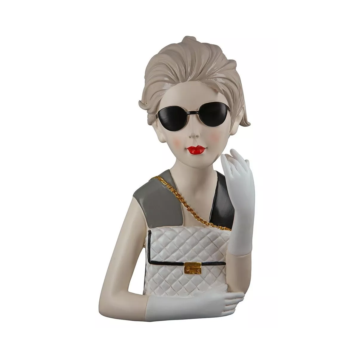 Figurine Lady avec sac à main H.29cm