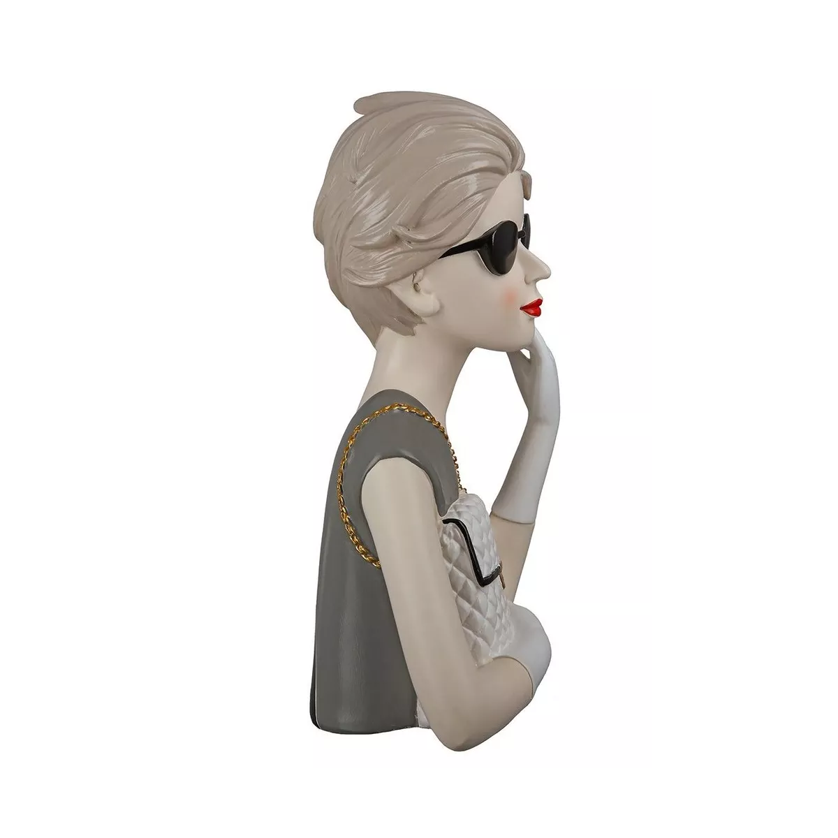 Figurine Lady avec sac à main H.29cm