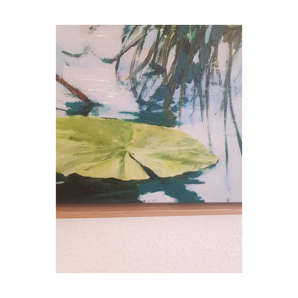 Tableau Heron Bleu 54x84