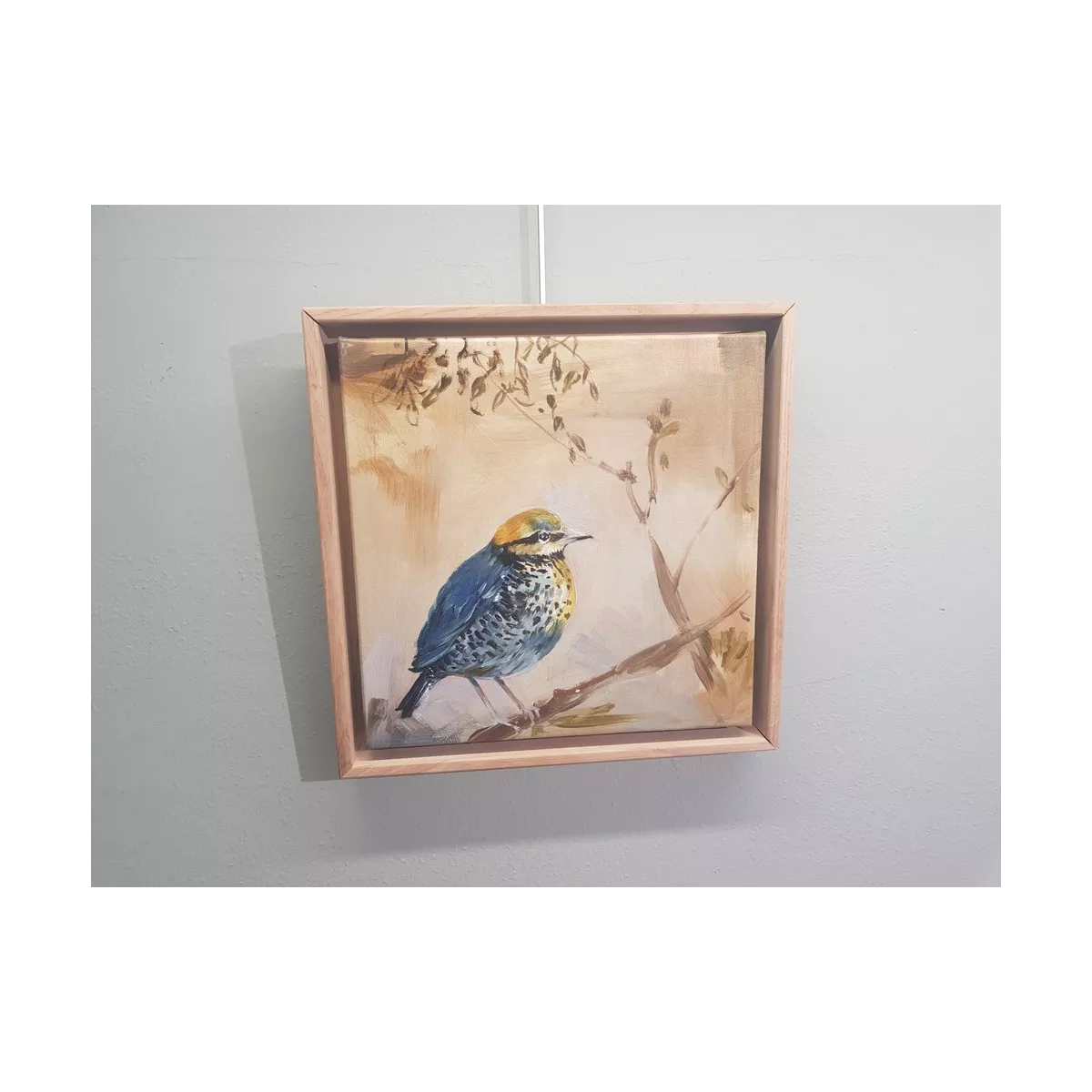 Tableau Oiseau D'Hivers I 34x34