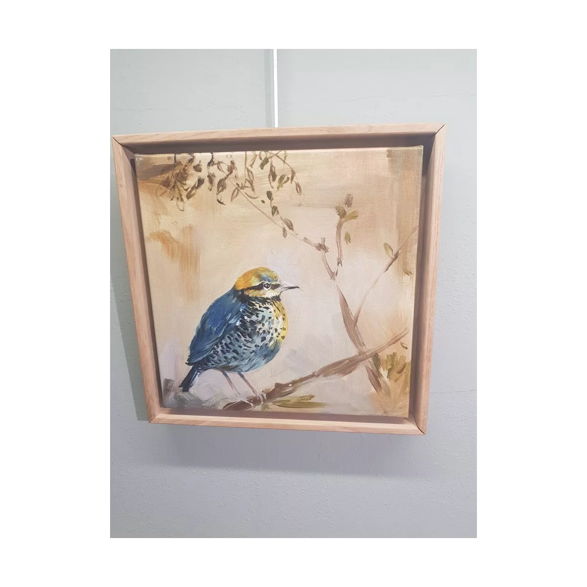 Tableau Oiseau D'Hivers I 34x34