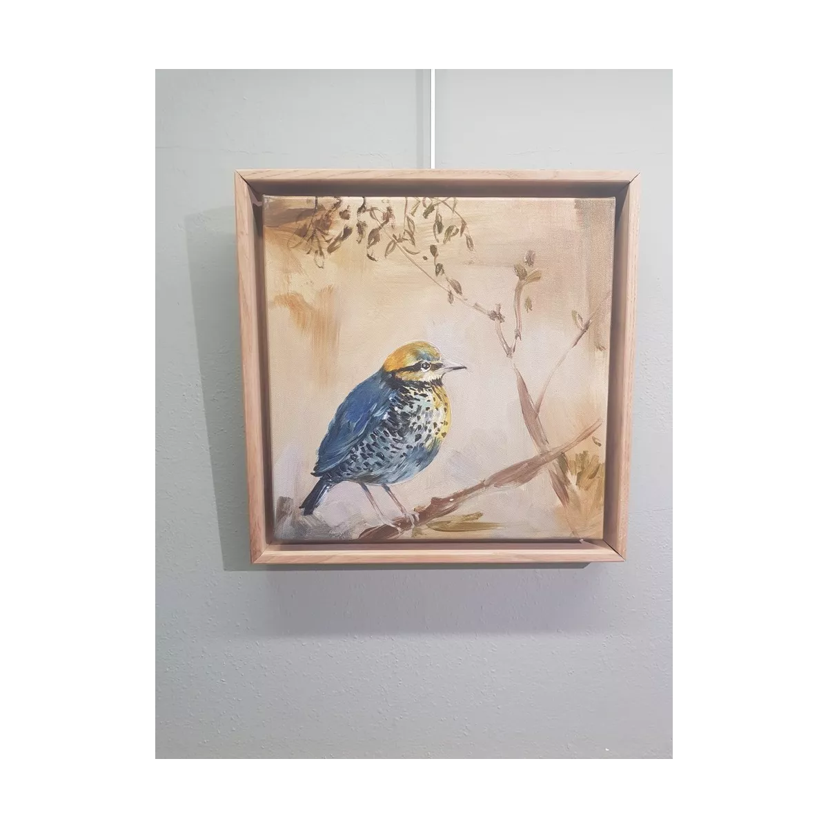 Tableau Oiseau D'Hivers I 34x34