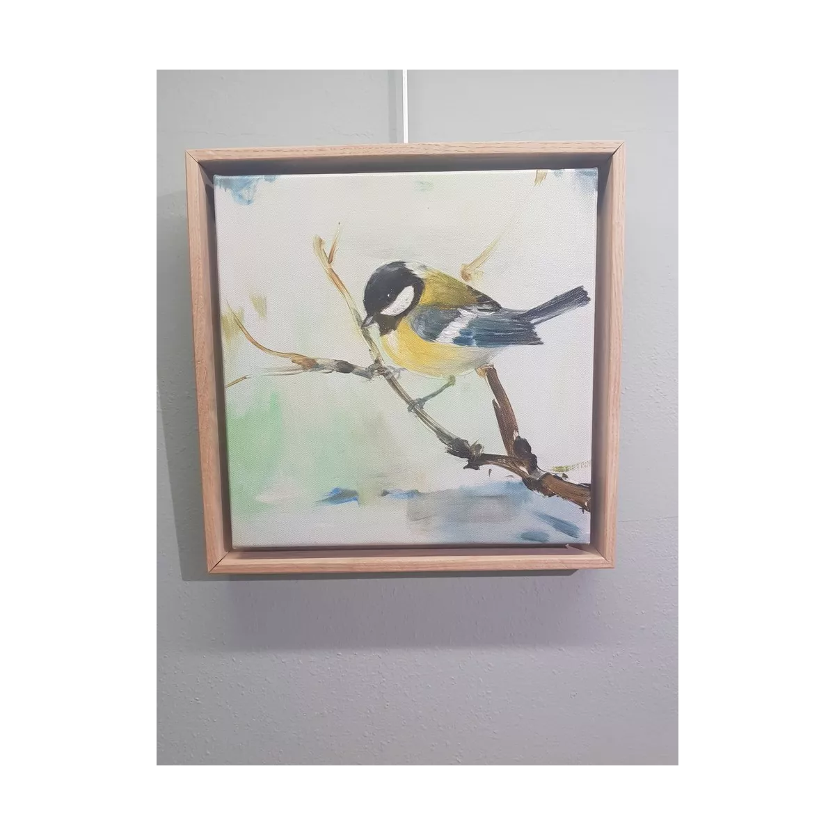 Tableau Oiseau D'Hivers III 34x34