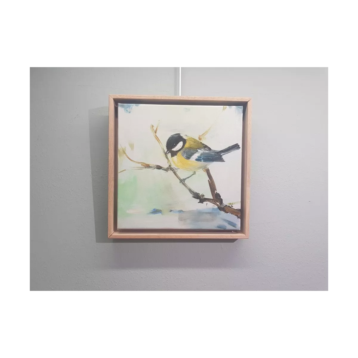 Tableau Oiseau D'Hivers III 34x34