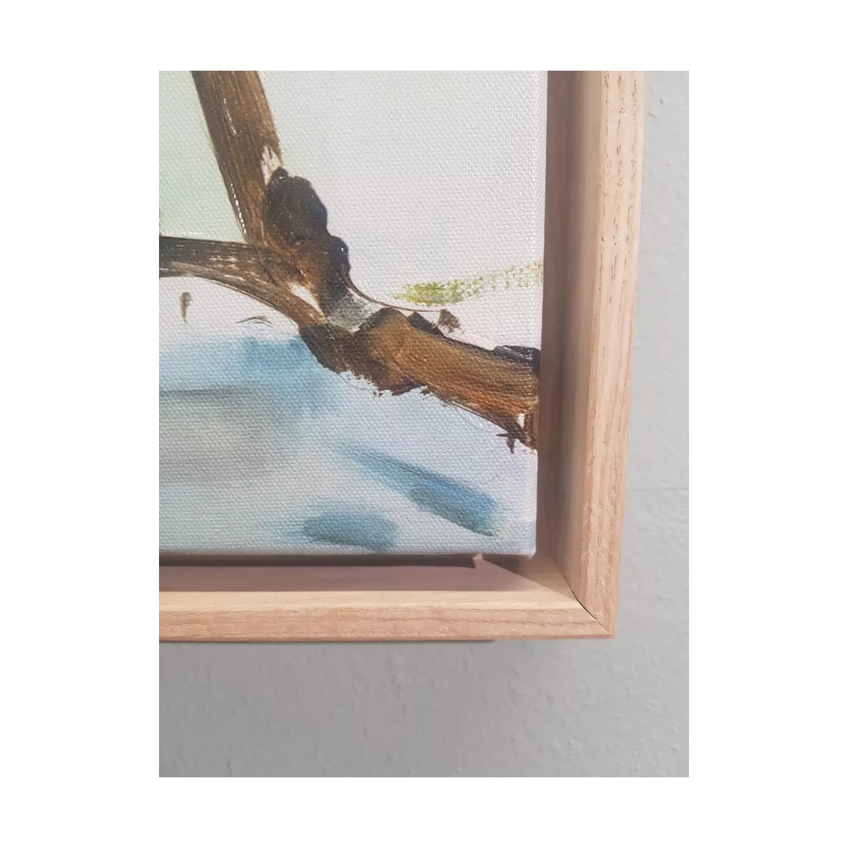 Tableau Oiseau D'Hivers III 34x34