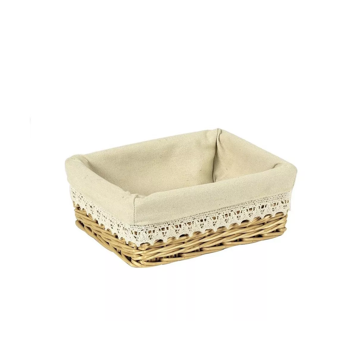Corbeille osier clair 25x20