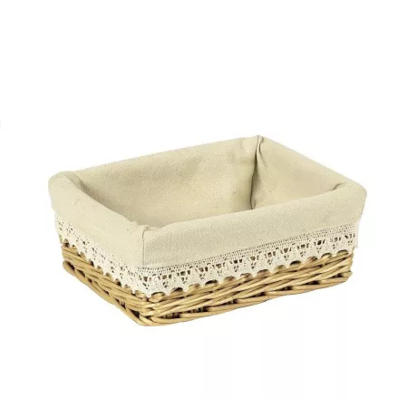 Corbeille osier clair 25x20