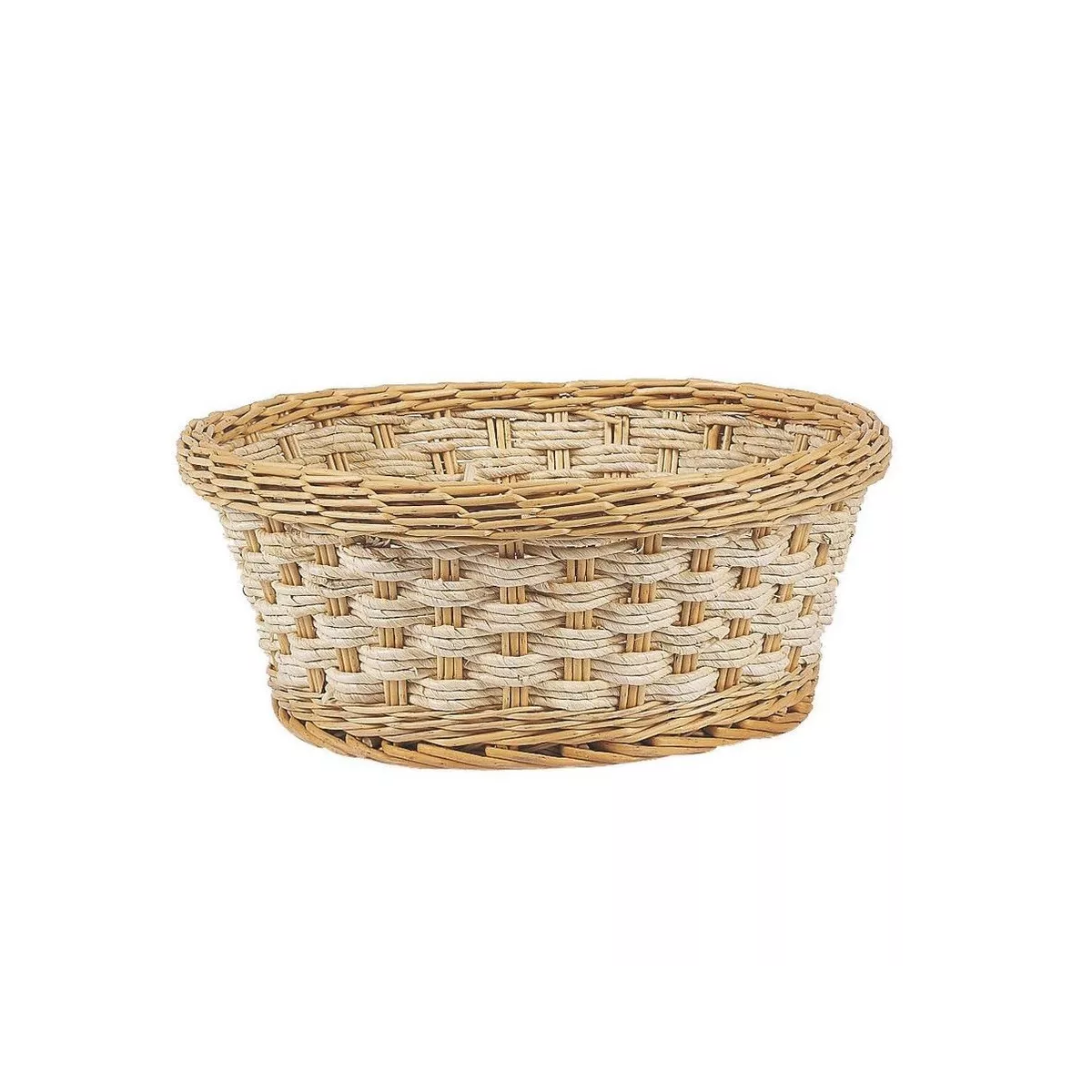 Corbeille Ronde Osier et Mais 27x27