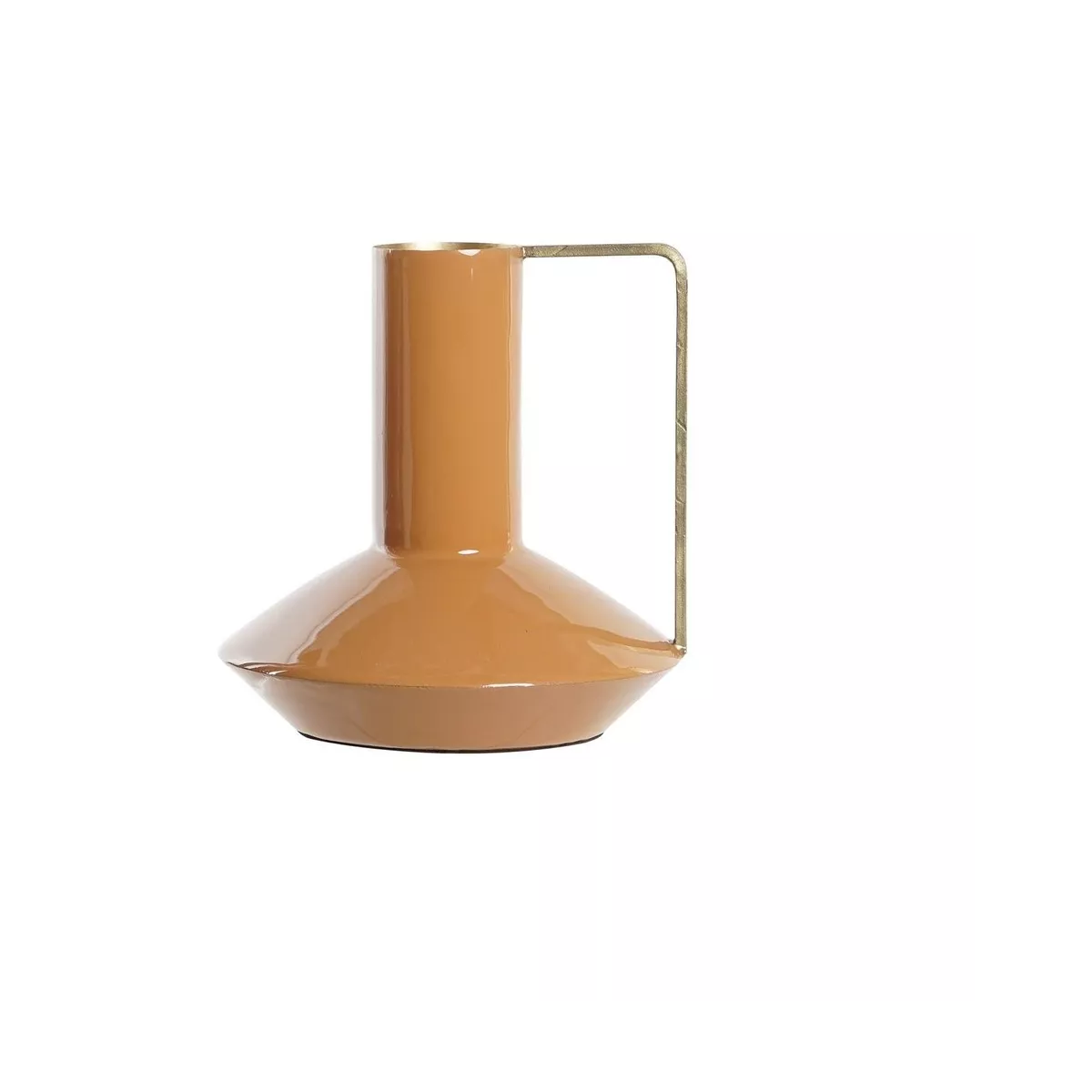 Vase Cruche Métal Jaune