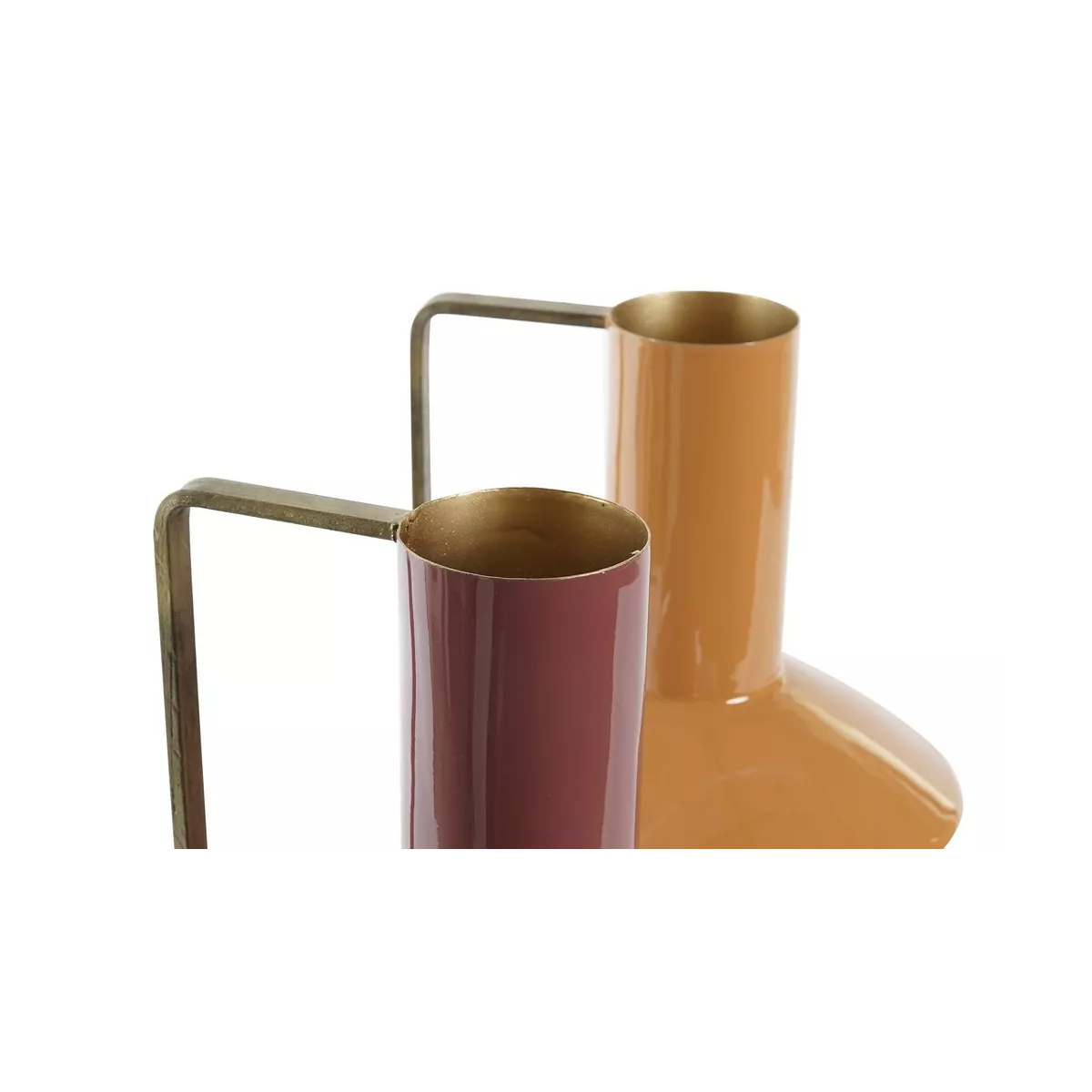 Vase Cruche Métal Jaune