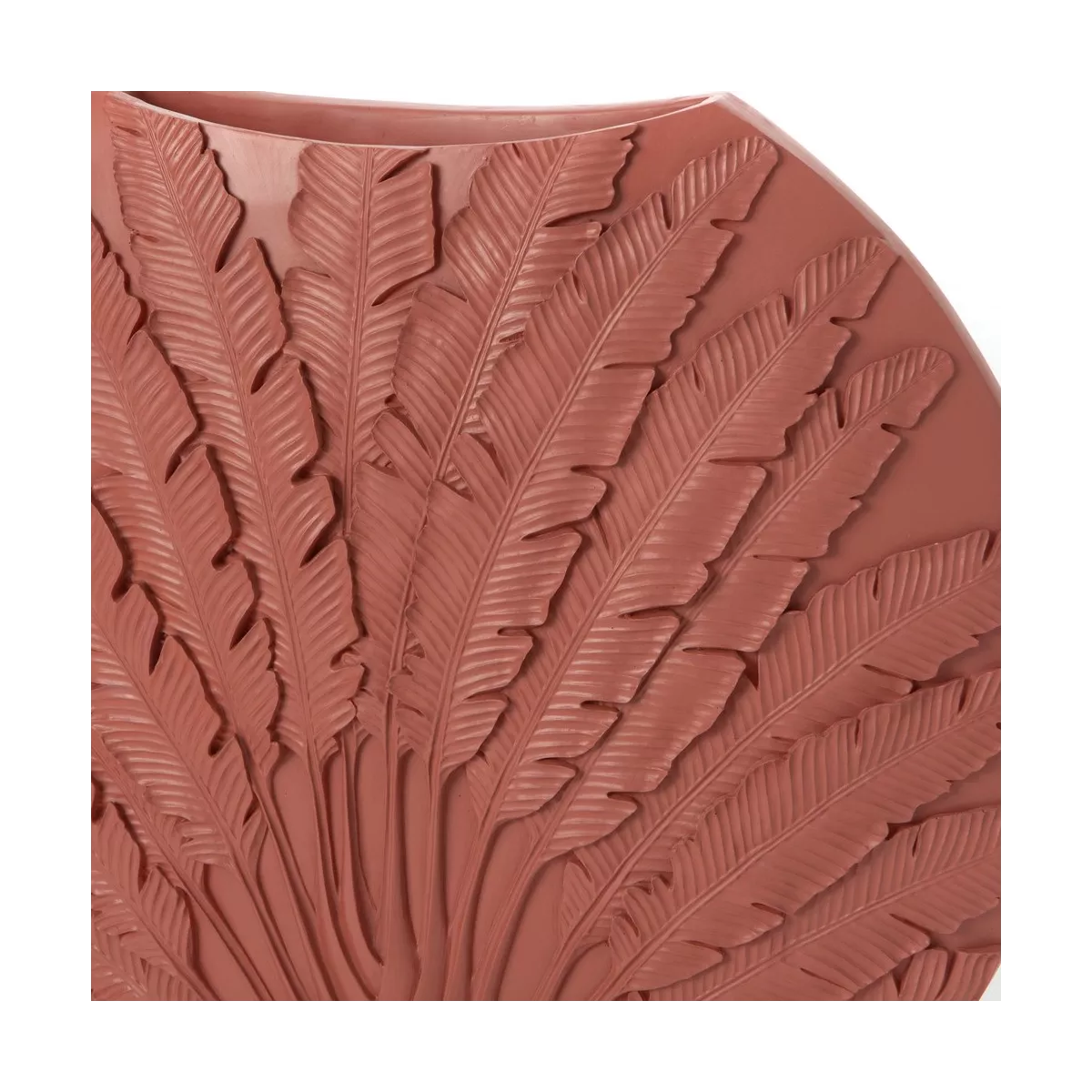 Vase Feuille Terracotta