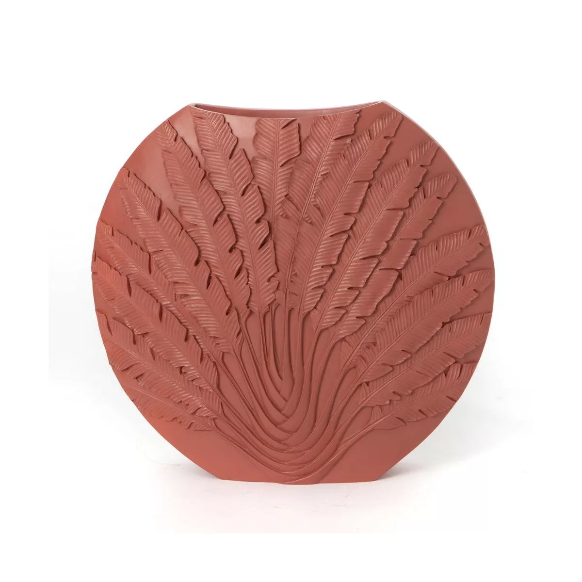 Vase Feuille Terracotta