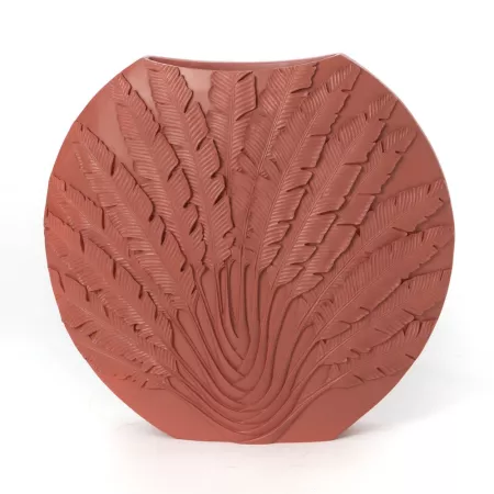 Vase Feuille Terracotta