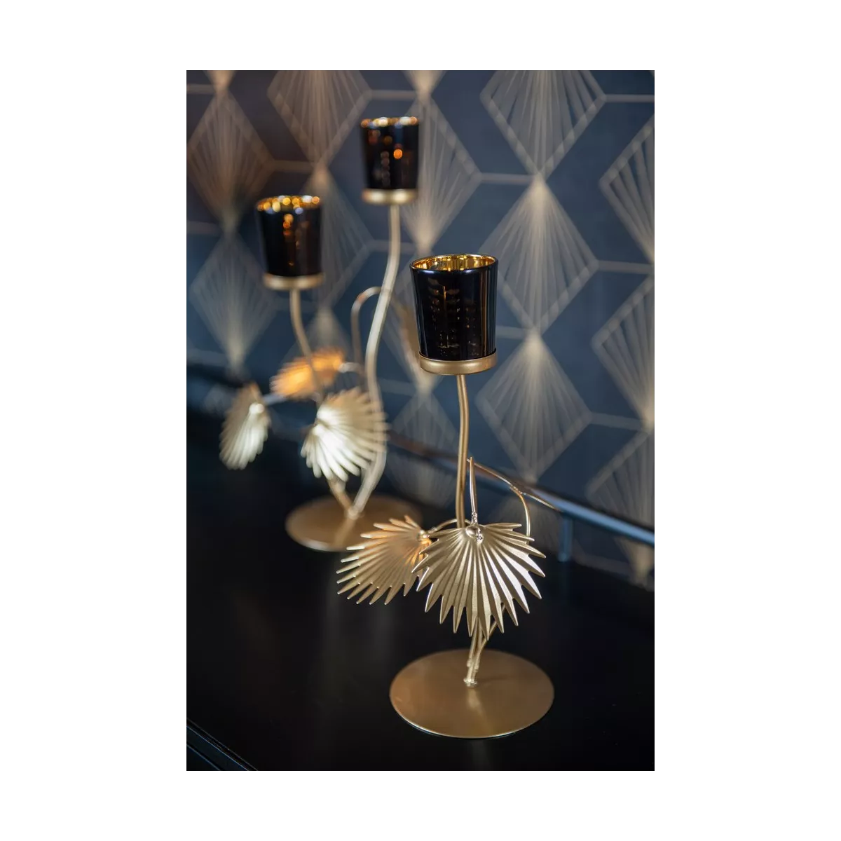 Photophore 1 Fleur Champagne