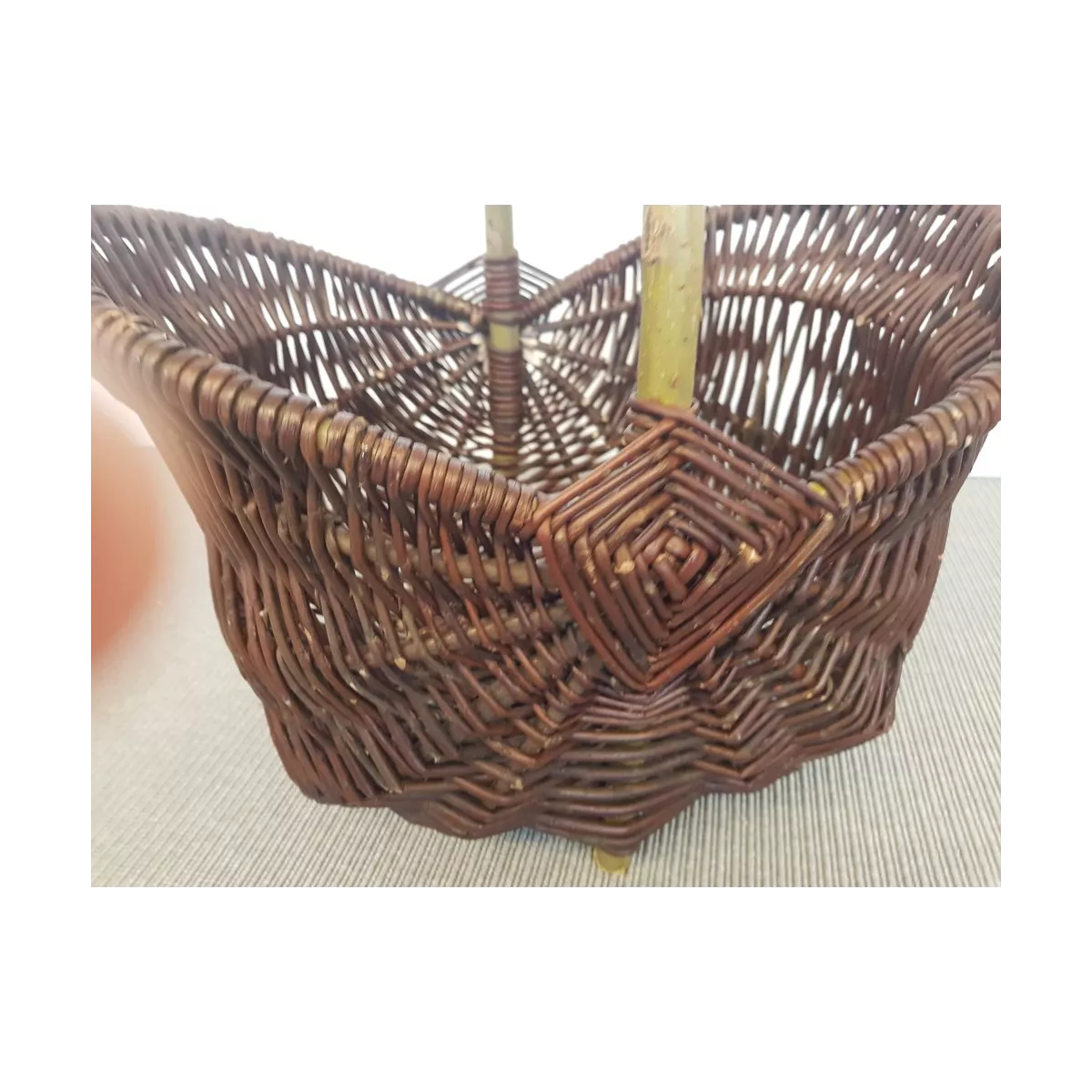 Panier Casque Osier Brut 42x30