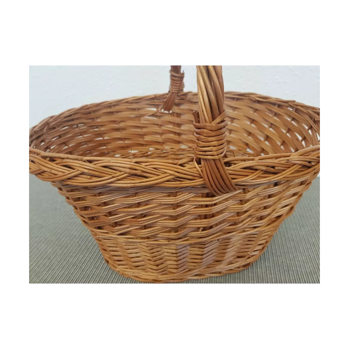 Panier Nina en osier Roux 40x27