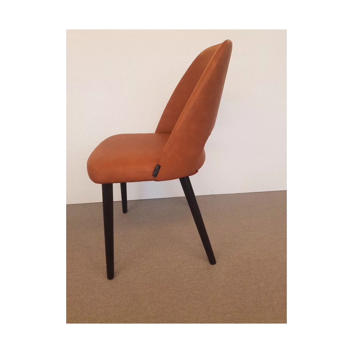 Chaise Joy Simili Cognac