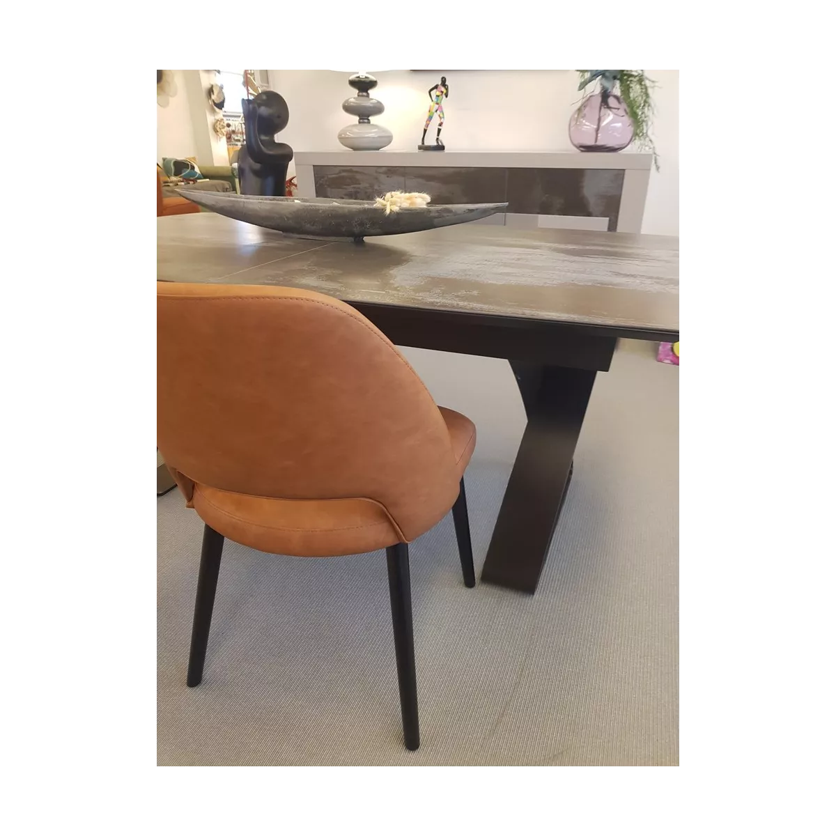 Chaise Joy Simili Cognac