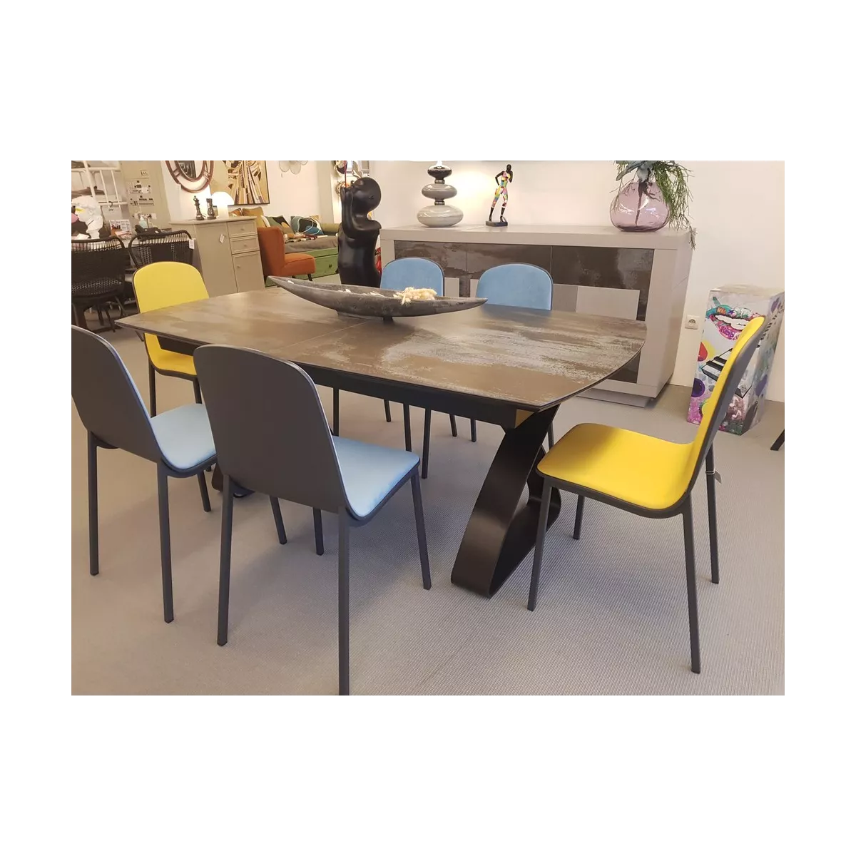 Chaise Moly Simili Jaune