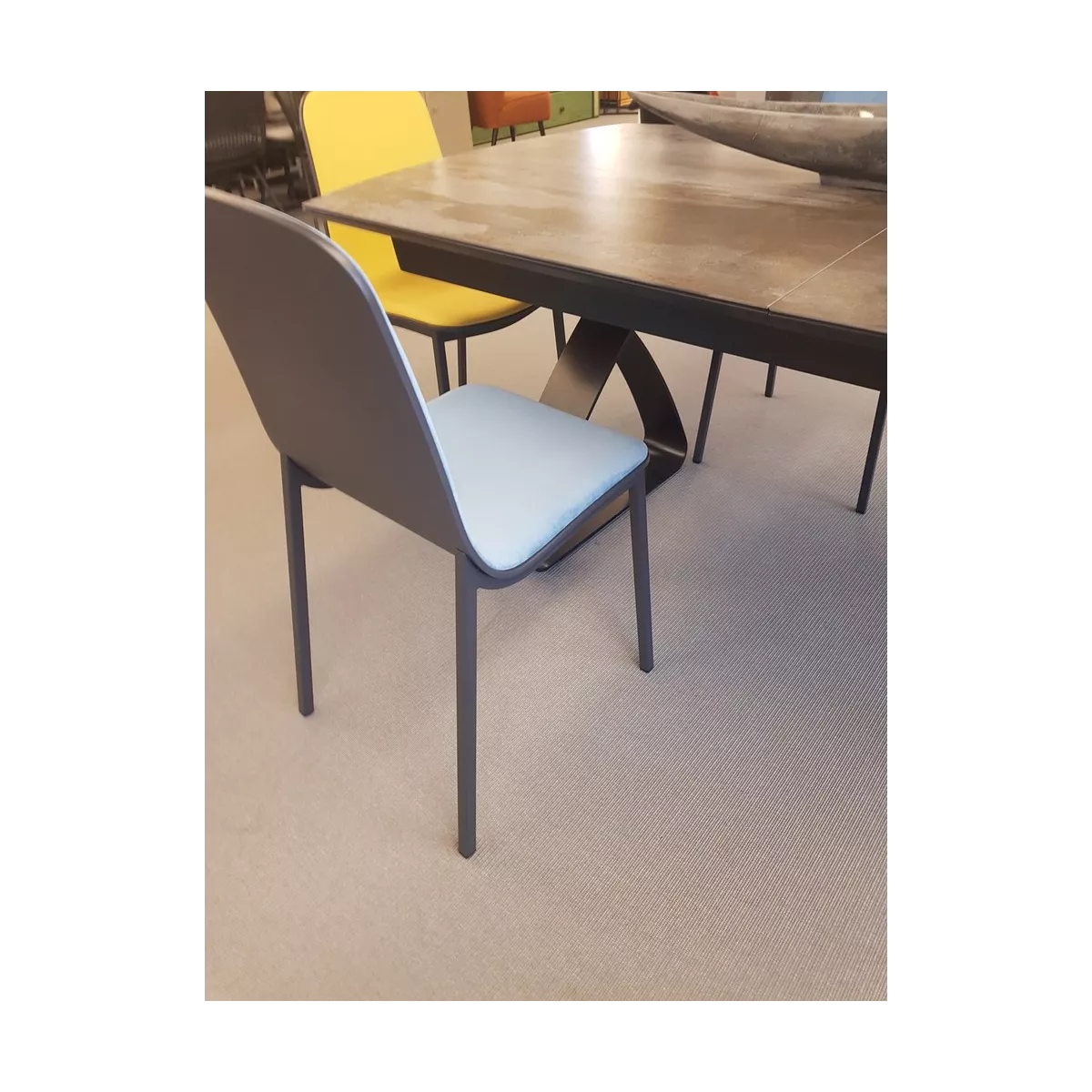 Chaise Moly Tissus Bleu