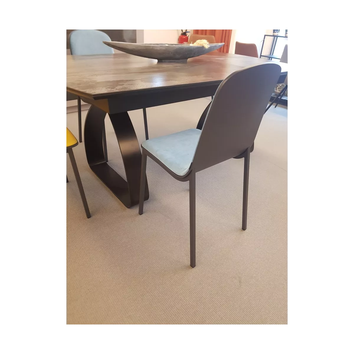 Chaise Moly Tissus Bleu