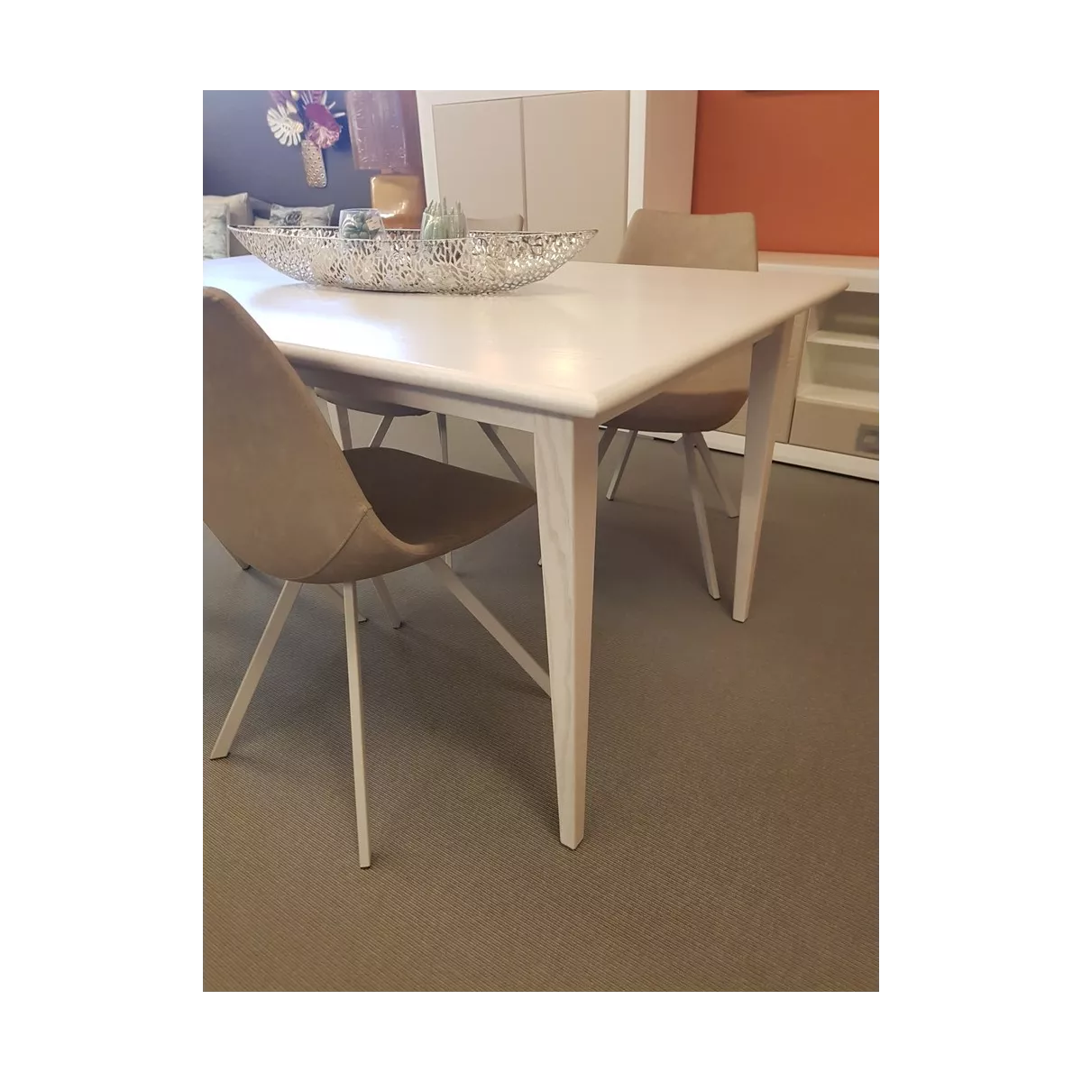 Table Bandar blanc 150x90