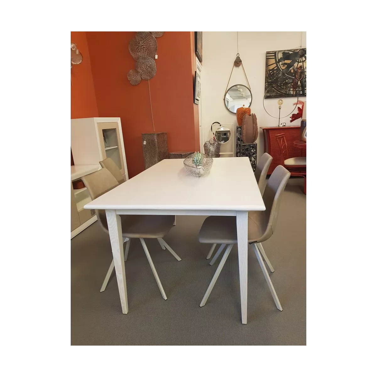 Table Bandar blanc 150x90
