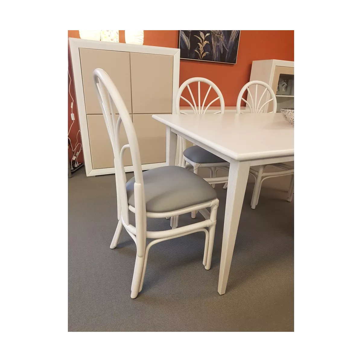 Table Bandar blanc 150x90
