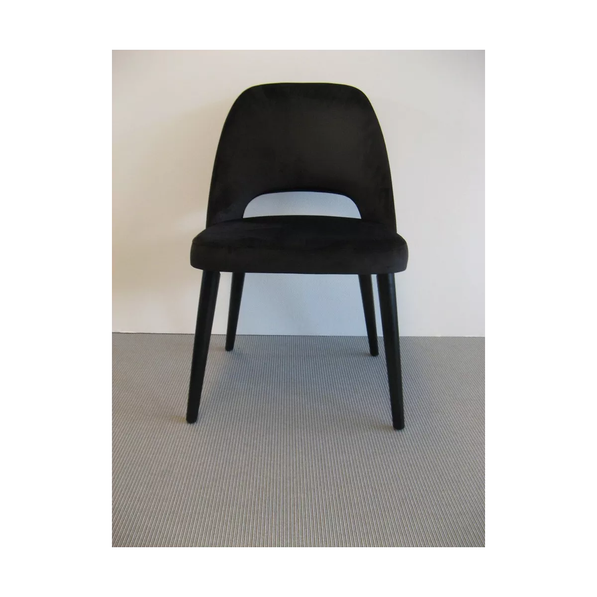 Chaise Joy Velours Noir