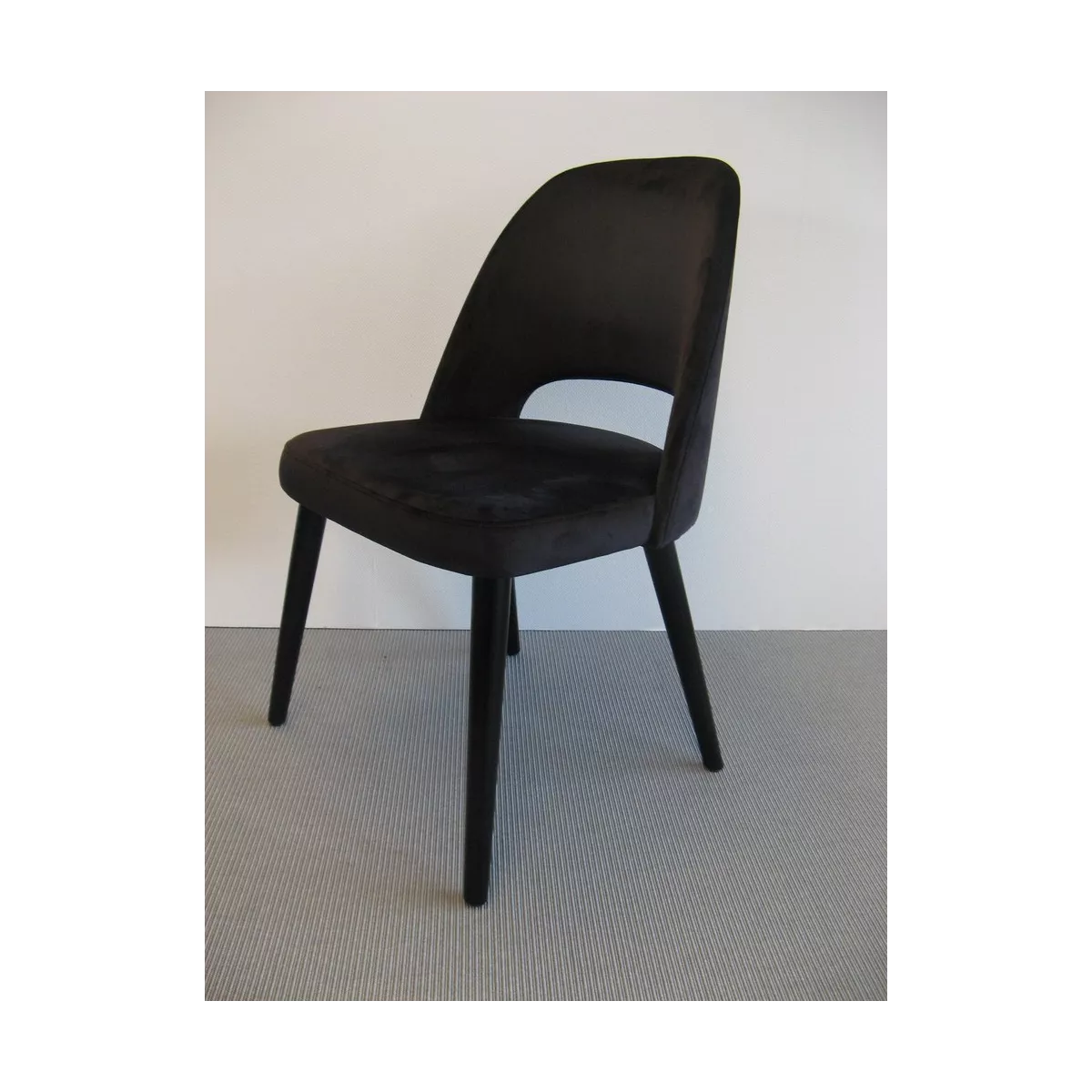 Chaise Joy Velours Noir