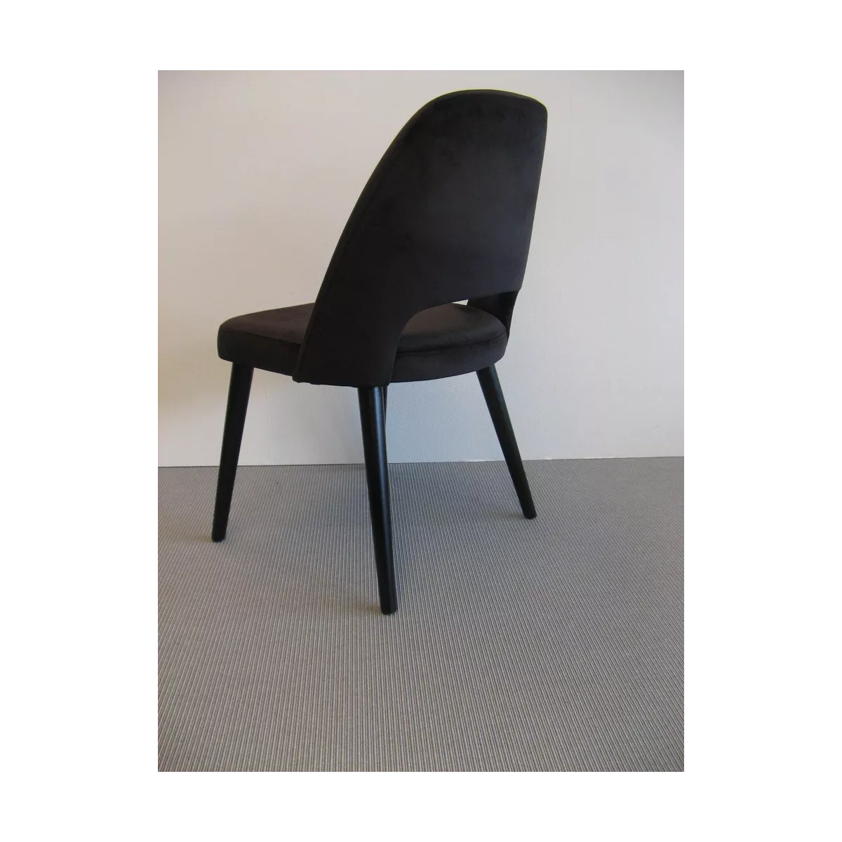 Chaise Joy Velours Noir