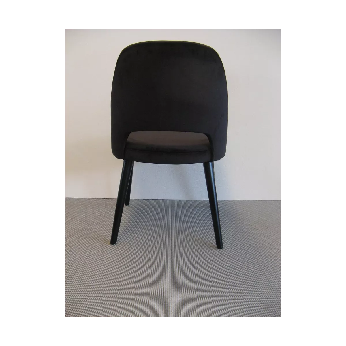 Chaise Joy Velours Noir