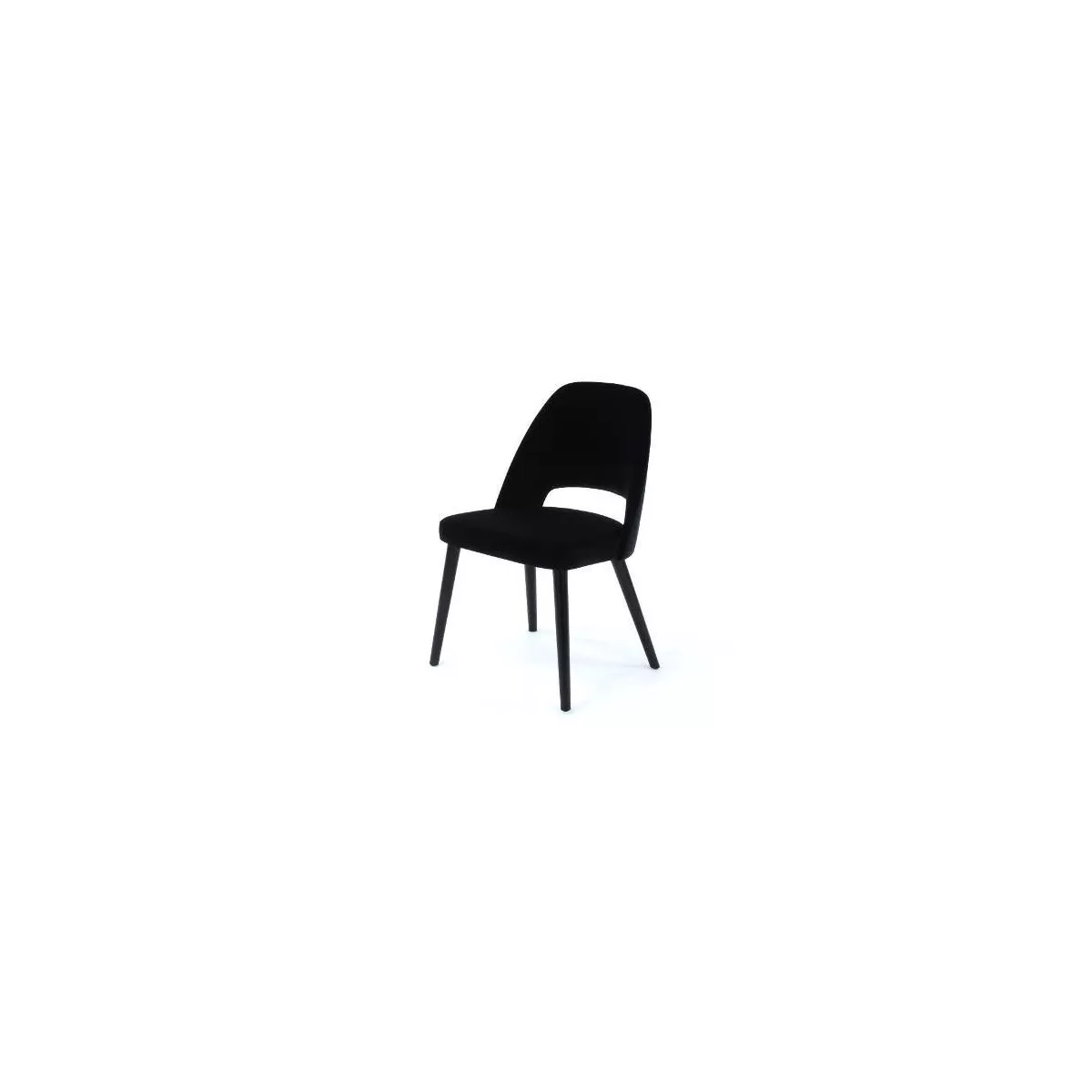 Chaise Joy Velours Noir