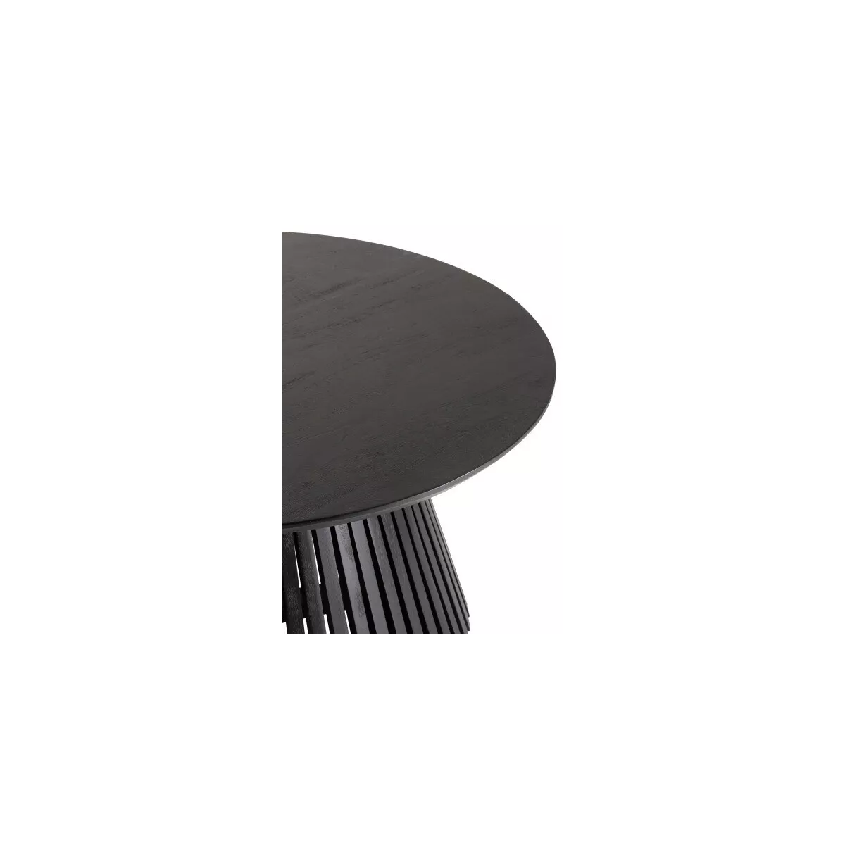 Table basse Vincent  Manguier Noir Diam 90