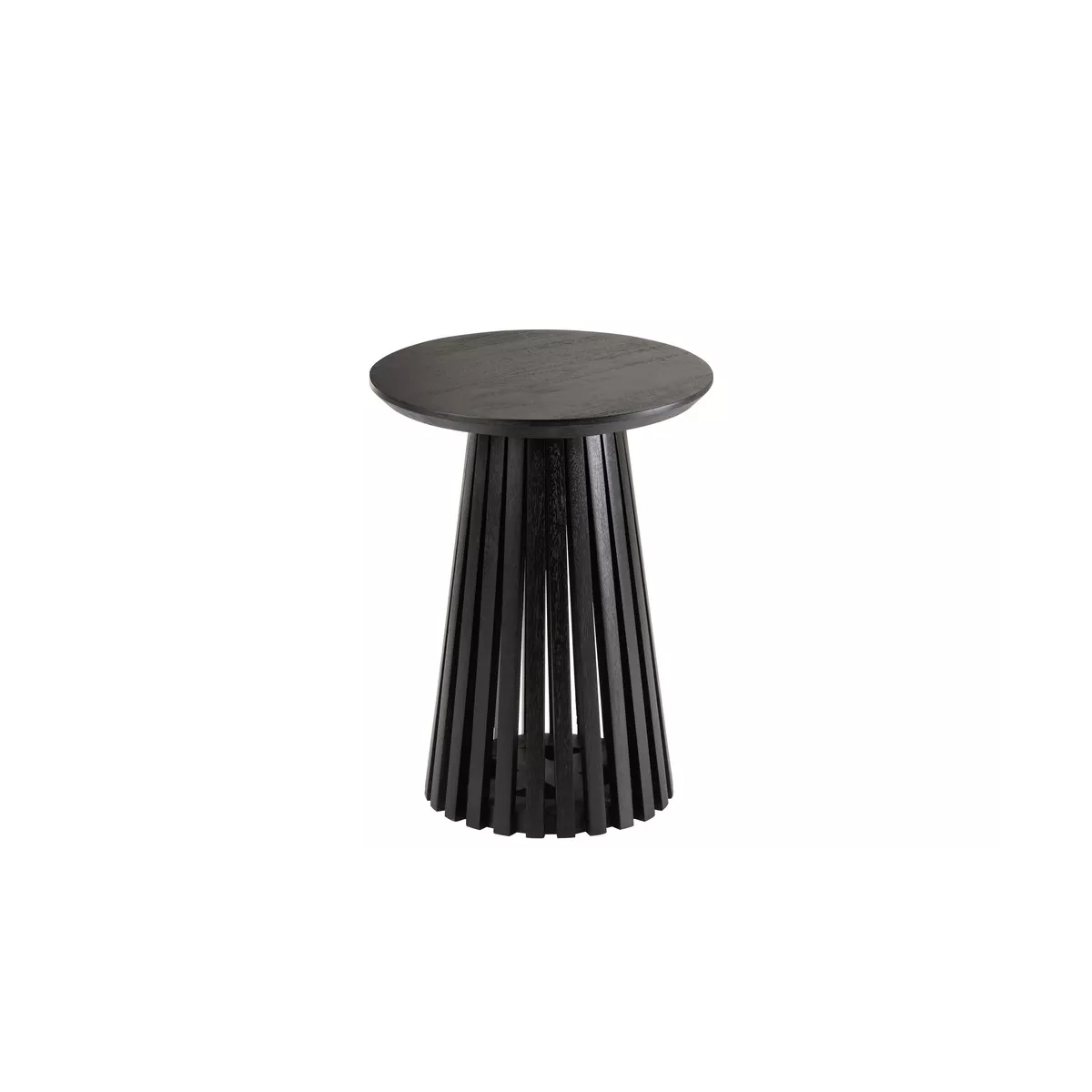 Table basse Vincent  Manguier Noir Diam 40