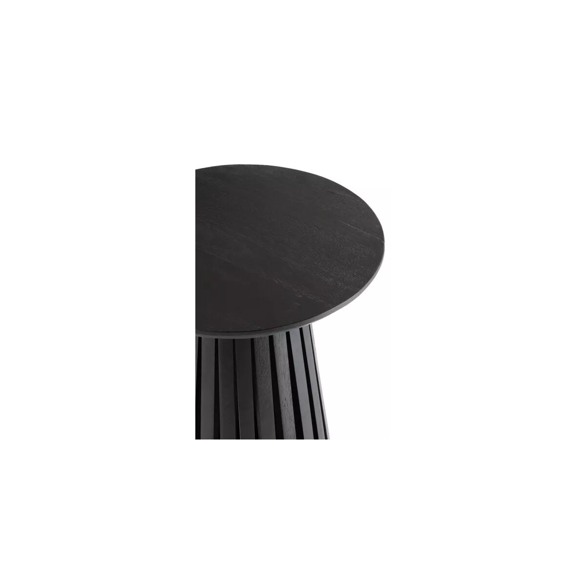 Table basse Vincent  Manguier Noir Diam 40