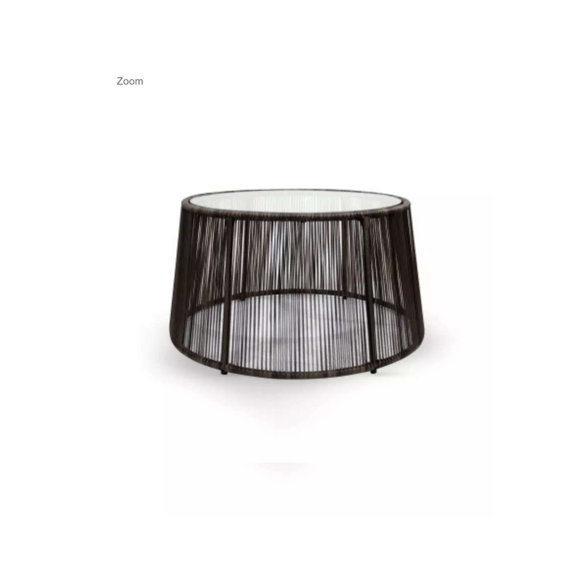 Table Basse Alana 80 cm Résine Poivre