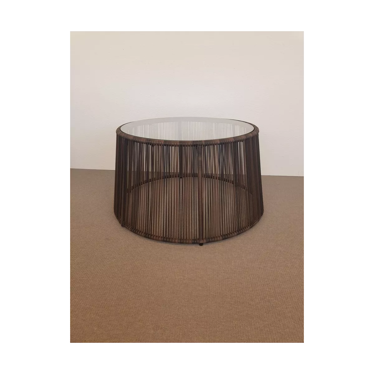 Table Basse Alana 80 cm Résine Poivre