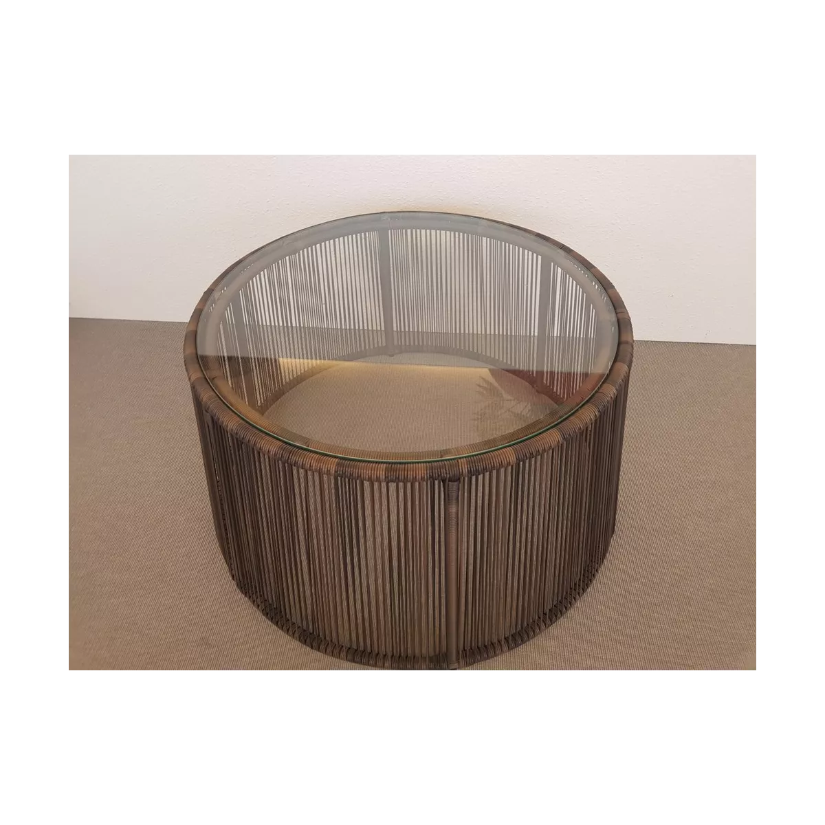 Table Basse Alana 80 cm Résine Poivre