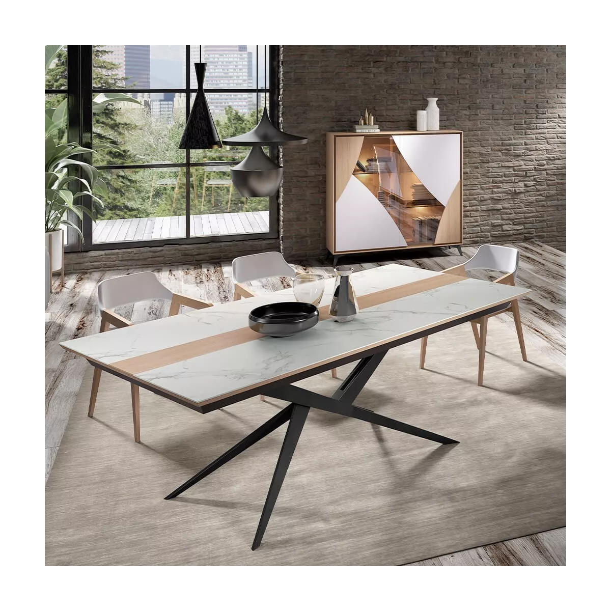 Table Circle en Céramique 200 cm