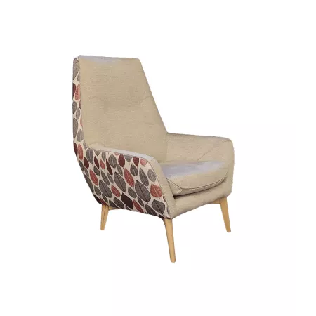 Fauteuil Haut Dossier Catania Beige