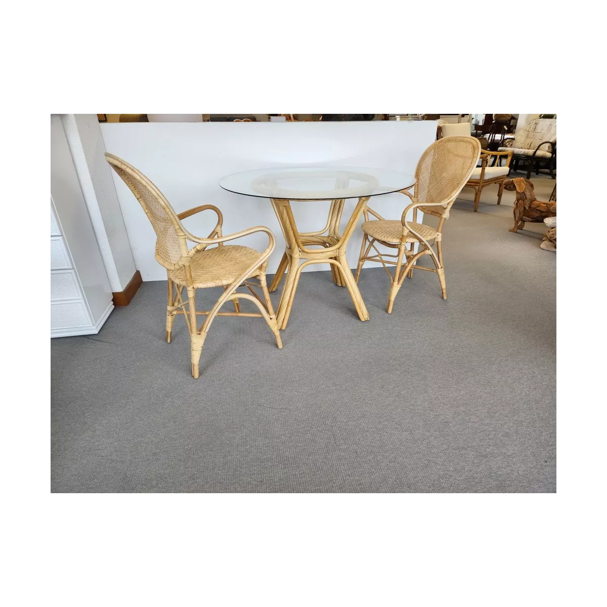 Table Helios Rotin Naturel