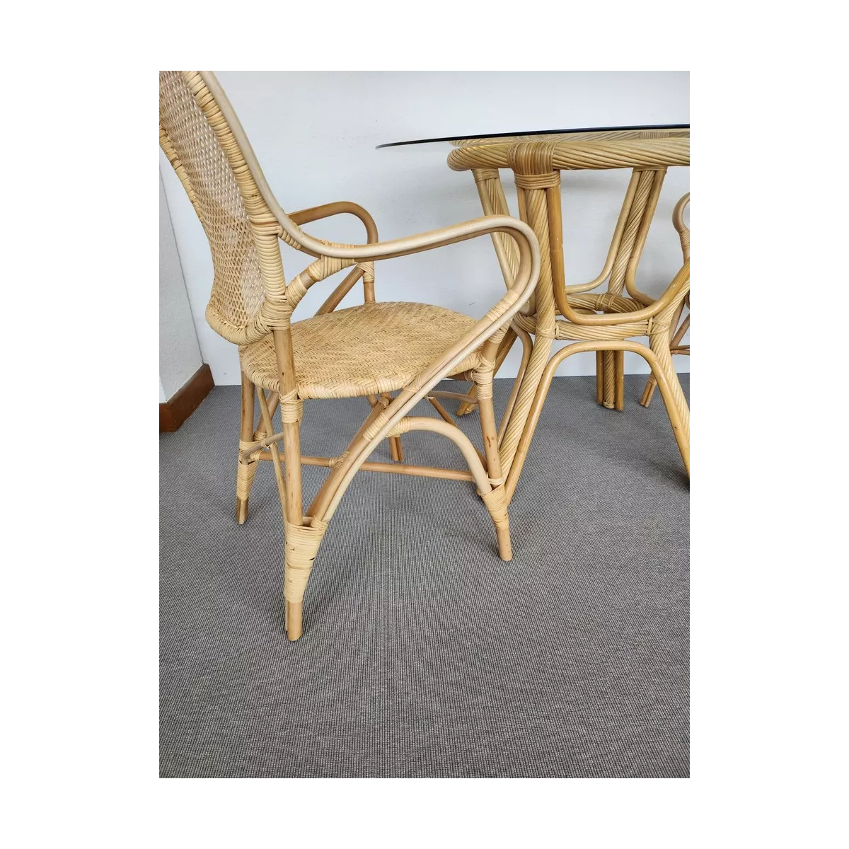 Table Helios Rotin Naturel